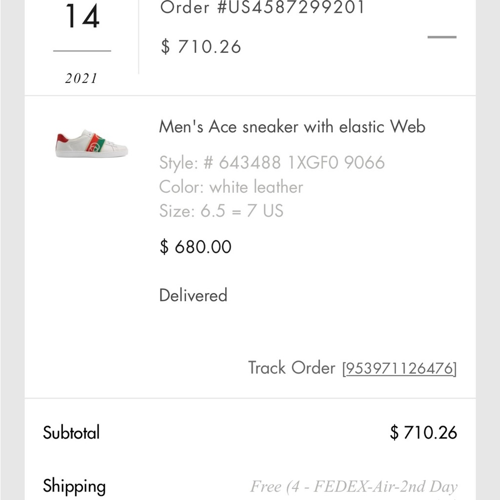 Gucci Ace Elastic Web Authentic - image 8